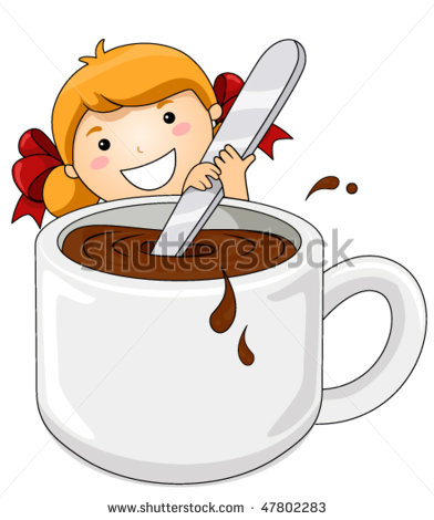 Drinking Hot Chocolate Clipart