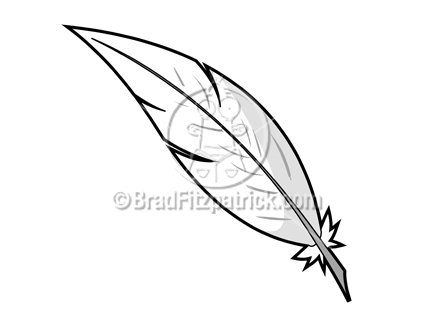 Feather Clipart Feather Clipart No031 Cartoon Feather Clipart Jpg
