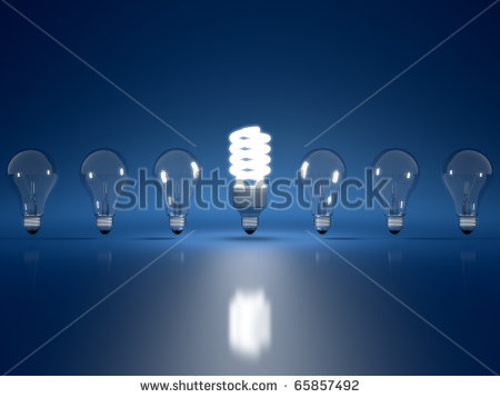High Resolution 3d Render Of Light Bulb Clipart On Dark Blue    