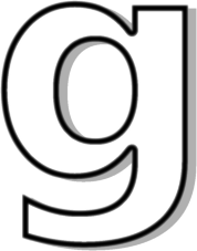 Lowercase G Outline