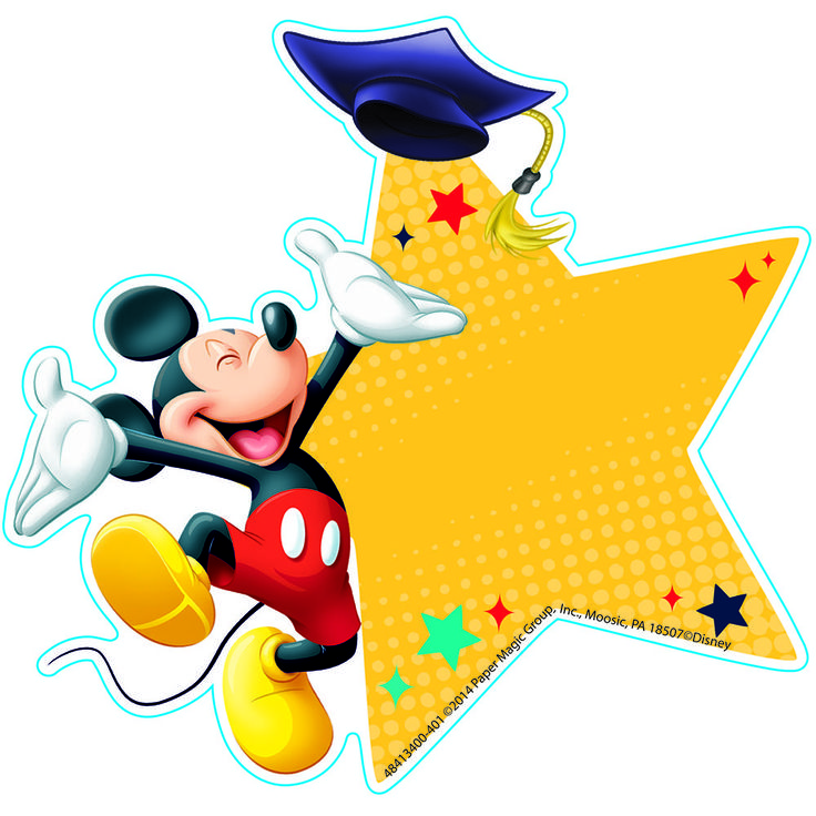 Mickey Graduation Paper Cut Outs   Eureka School   Mickey Theme