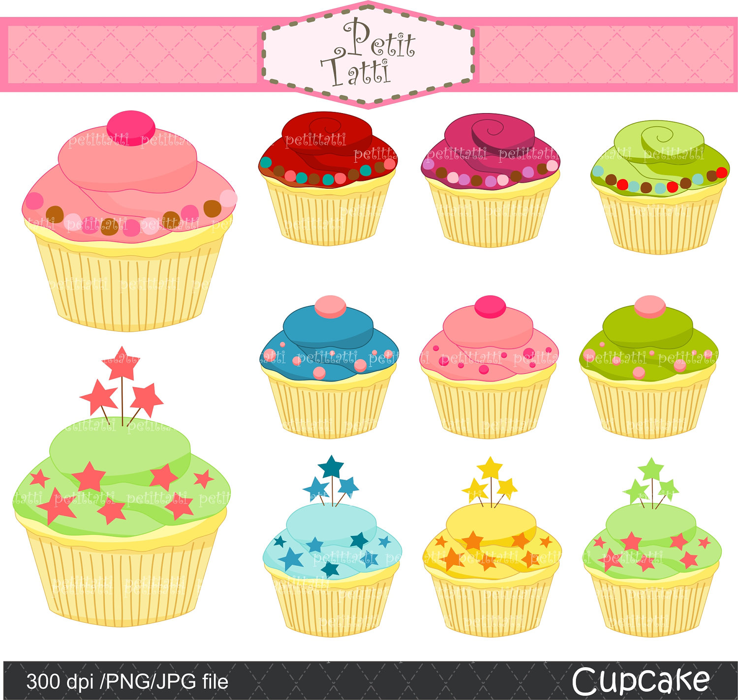 Pink Cupcake Clipart All Use Cupcake Clip Art 2