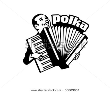 Polka Dancers Clip Art Accordion Man   Retro Clip Art