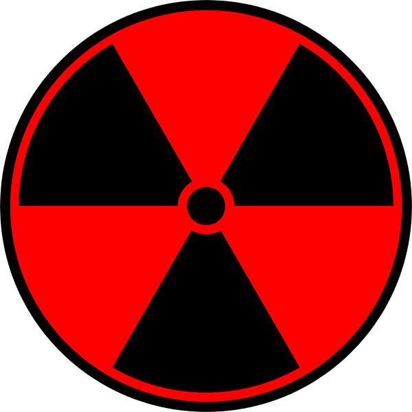 Radioactive Symbol   Vector Clip Art