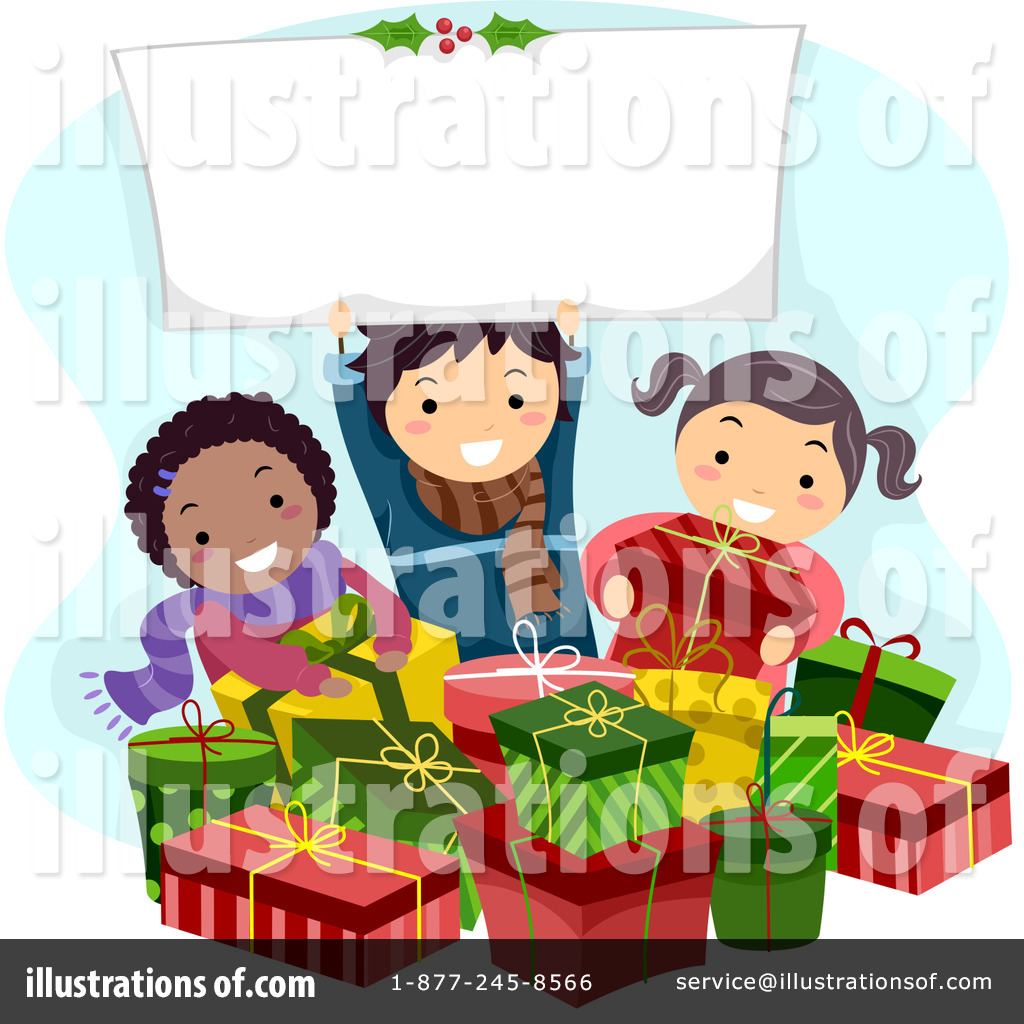 Royalty Free  Rf  Christmas Present Clipart Illustration By Bnp Design