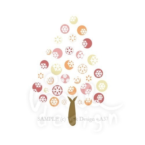 Whimsical Christmas Tree 01 Clip Art A37 By Vinkdesign On Etsy