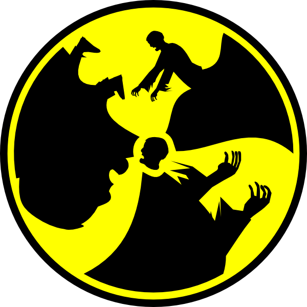 Zombie Radioactive Symbol Clip Art At Clker Com   Vector Clip Art