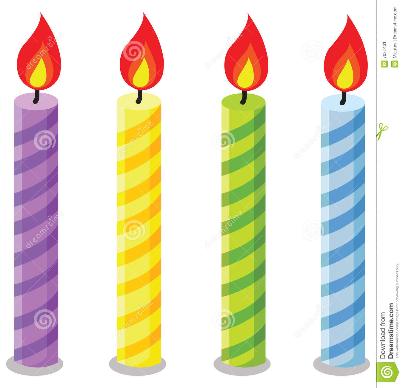 Birthday Candles Stock Image   Image  7027431