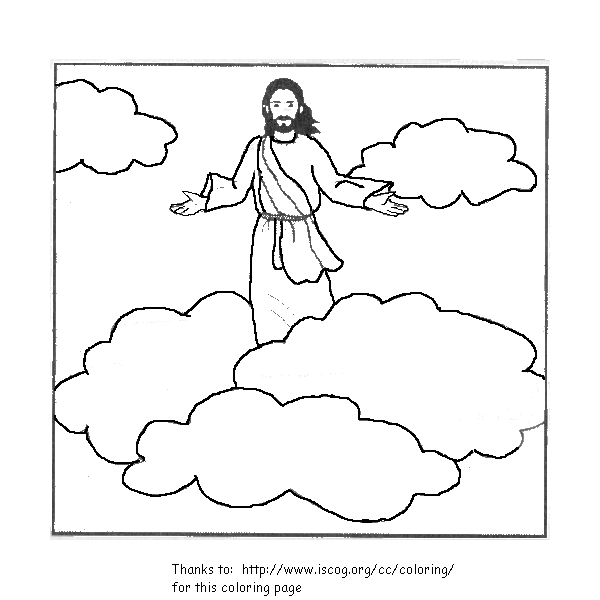 Childrenschapel Org  The Story Of The Ascension Coloring Page
