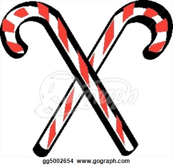 Drawings   Candy Cane Clip Art  Stock Illustration Gg5002654
