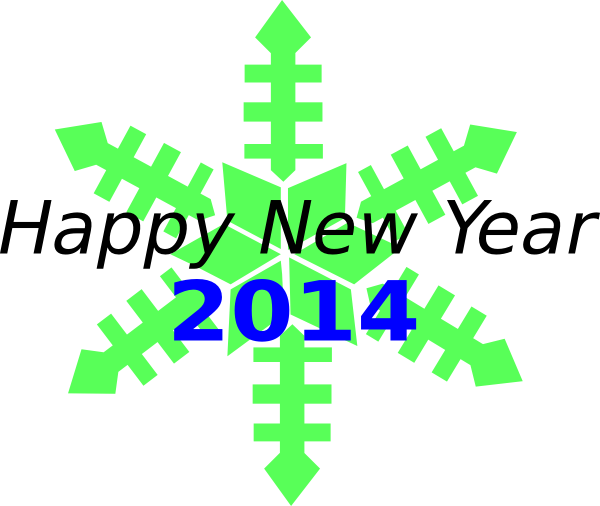 Happy New Year 2014 Clip Art At Clker Com   Vector Clip Art Online