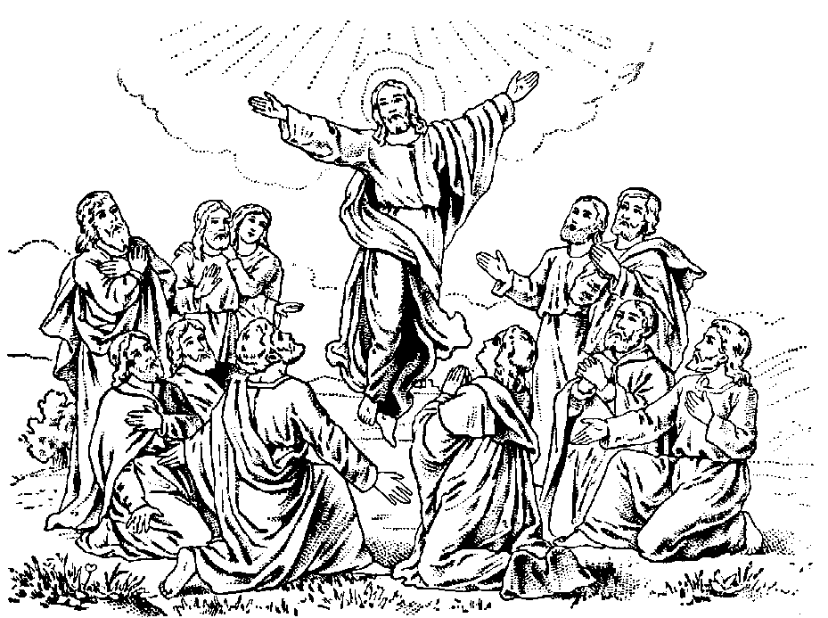 Jesus Ascension To Heaven Coloring Page Photo