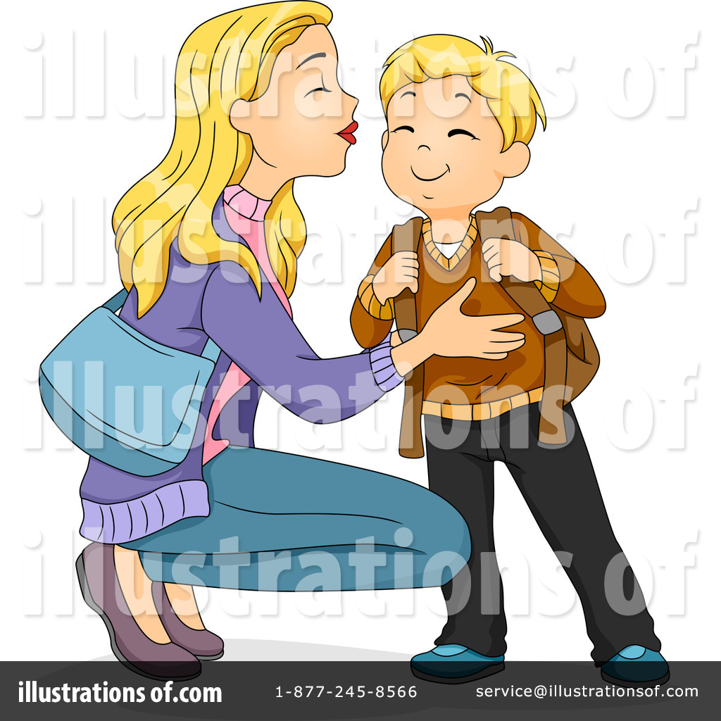 Mom And Son Talking Clip Art