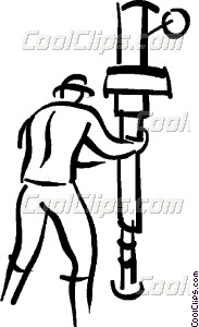 Person Working On An Oil Rig Vector Clip Art