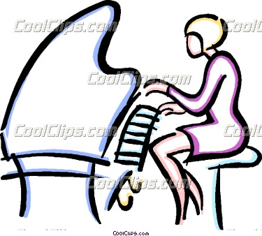 Playing Piano Clip Art Playing Grand Piano Clipart