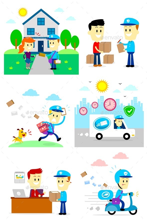 Postman Clipart   People Characters