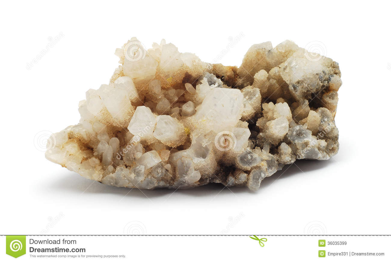 Quartz Crystals On A Metamorphic Rock