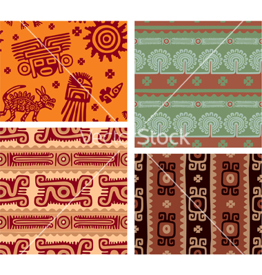 Set Of Mexican Seamless Tiles Vector Art   Download Texture Vectors    