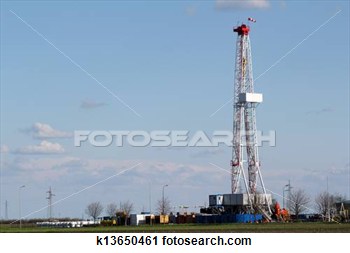 Stock Photography   Oil Drilling Rig On Field  Fotosearch   Search    