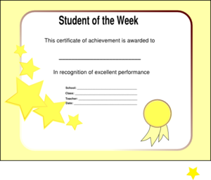 Student Of The Week Clip Art