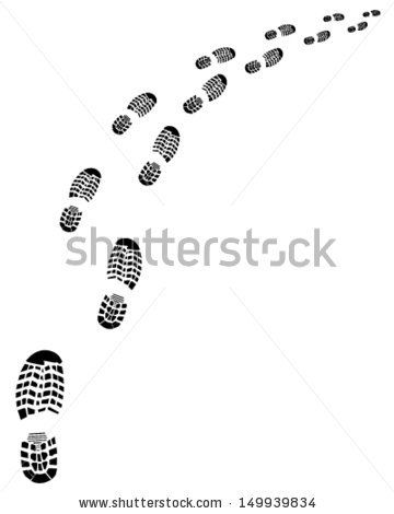 Trail Of Shoes Prints Vector By Nemlaza Via Shutterstock