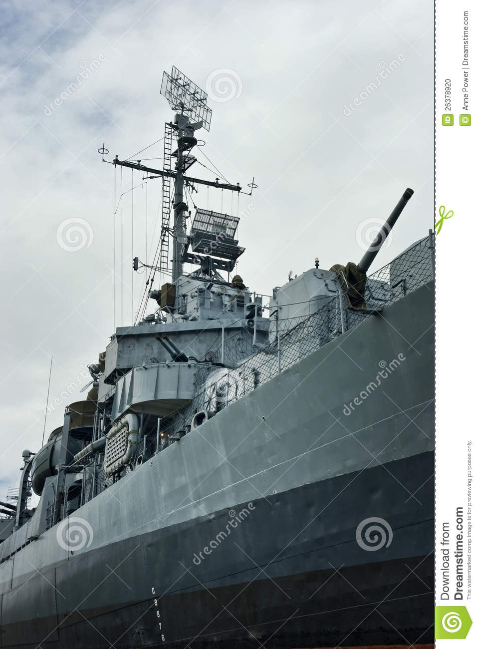 Wwii U S  Naval Destroyer Stock Photo   Image  26378920