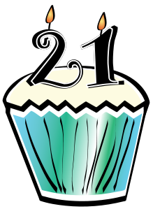 21st Birthday Cupcake