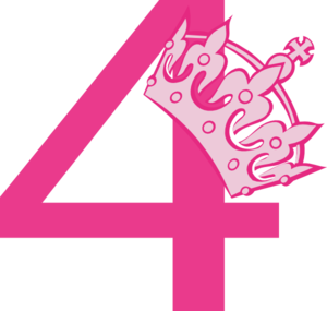 4th Birthday Pink Tiara Clip Art At Clker Com   Vector Clip Art Online