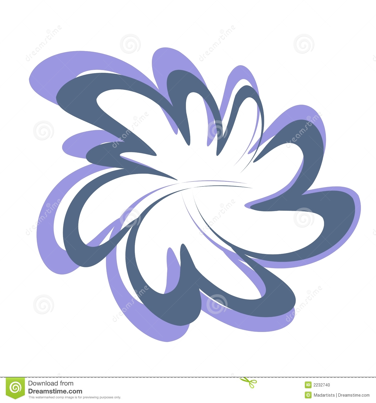 Abstract Flower Design Clipart Stock Photo   Image  2232740