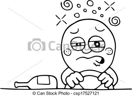 Drunk Man Driving    Csp17527121   Search Clipart Illustration