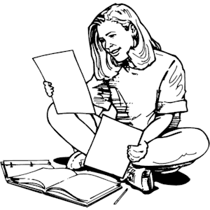 Girl Studying 2 Clipart Cliparts Of Girl Studying 2 Free Download