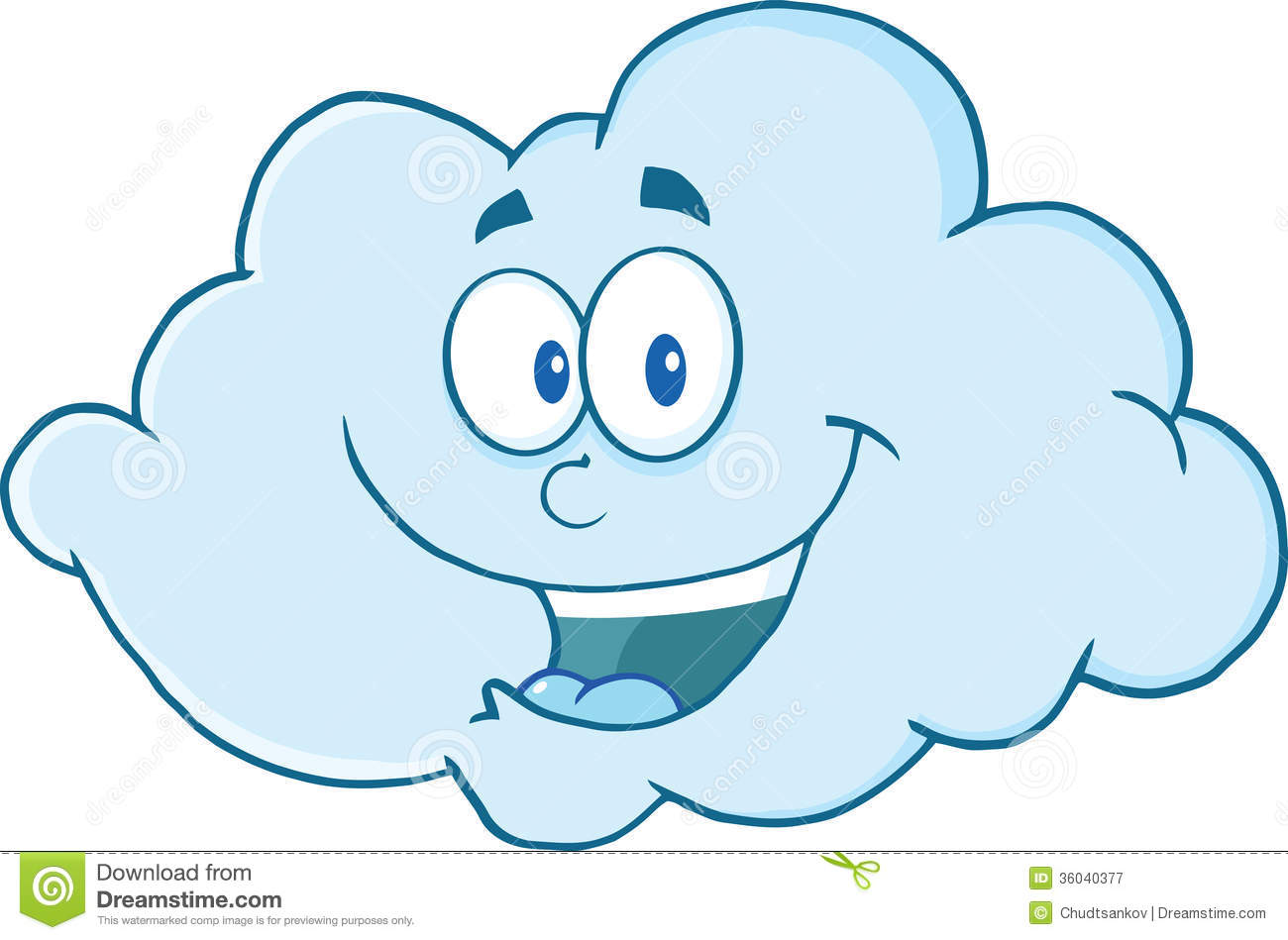 Happy Cloud Cartoon Character Royalty Free Stock Photography   Image