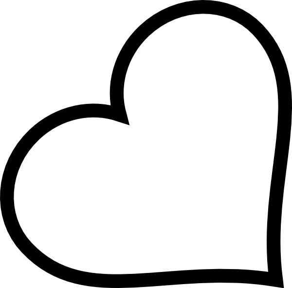 Heart Outline Clipart Black And White   Clipart Panda   Free Clipart