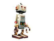 Isolated Vintage Robot Royalty Free Stock Photo