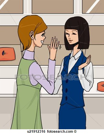 Jewelry Store Clipart Clerk In Jewelry Store