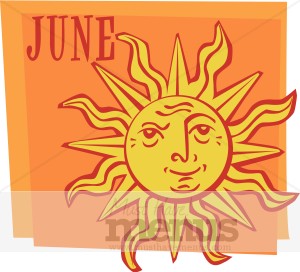 June Calendar Clipart