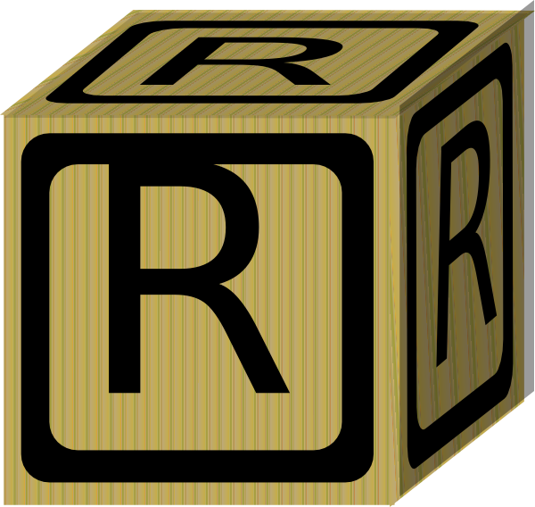 Letter Alphabet Block R Clip Art At Clker Com   Vector Clip Art Online    
