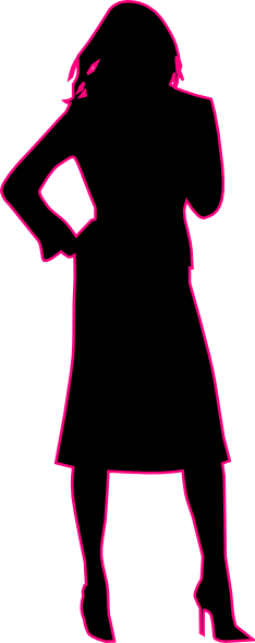 Pink Black Business Woman Clip Art At Clker Com   Vector Clip Art