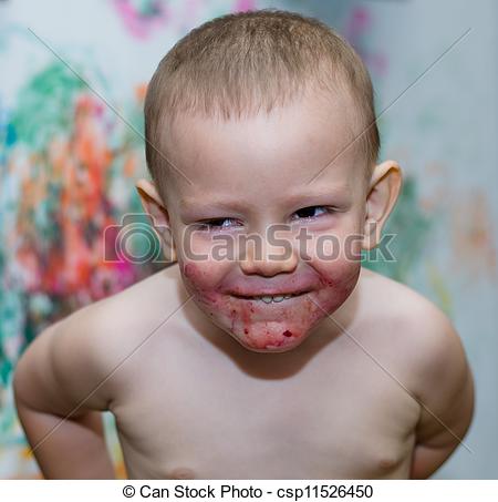 Stock Photo   Cute Guilty Looking Little Boy   Stock Image Images
