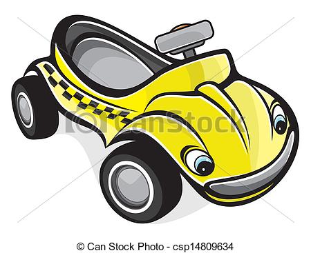 Vectors Of Cute Race Car Csp14809634   Search Clip Art Illustration