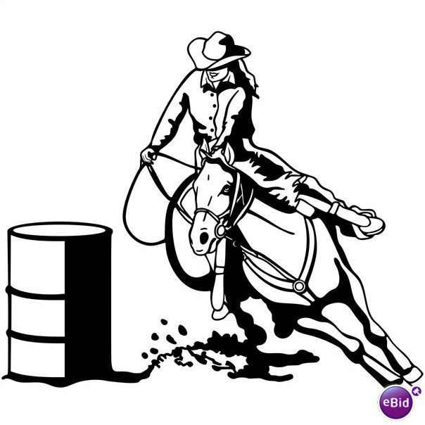 Western Rodeo Decals   Barrel Racing Decals   58528068