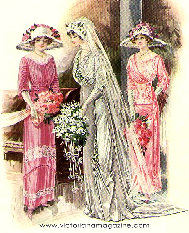 1900s Bride And Bridesmaid Fashions   Wedding Dresses Gallery