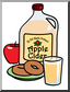 Apple Cider And Donuts Clip Art Is Color Is Ready To Re Size And Fit    