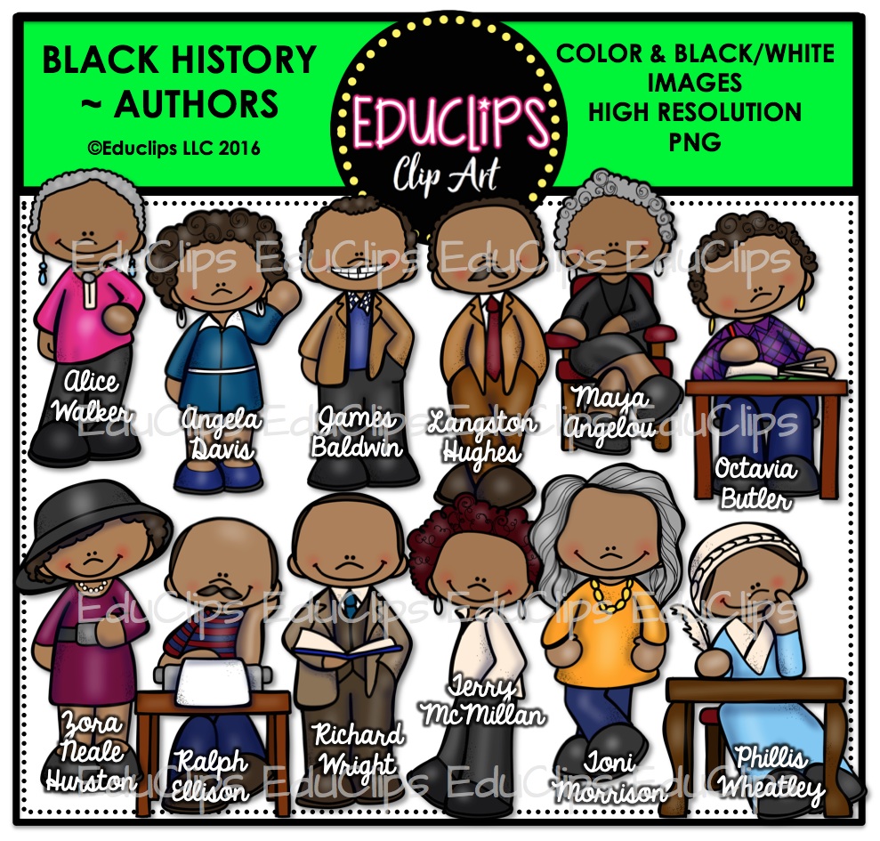 Black History   Authors Clip Art Bundle  Color And B W    Welcome To    