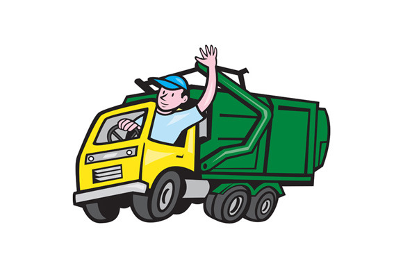 Cartoon Garbage Truck Clipart   Free Clip Art Images