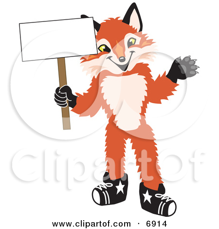 Cartoon White Fox