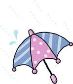 Cute Rain Umbrella With A        Clipart Best   Clipart Best