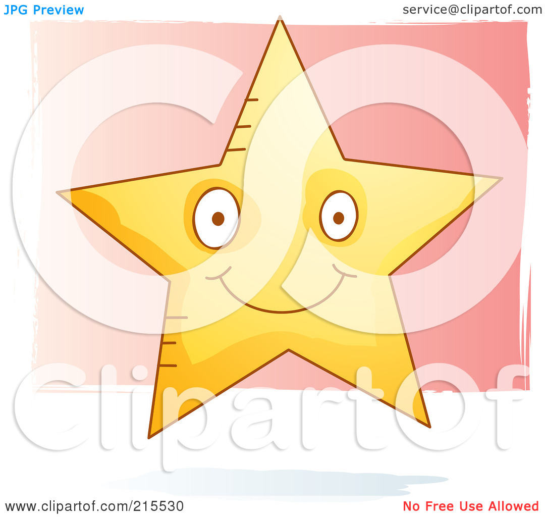 Free  Rf  Clipart Illustration Of A Cute Smiling Star By Cory Thoman