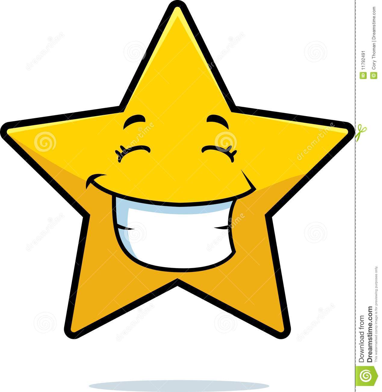 Gold Star Smiling Stock Image   Image  11792491