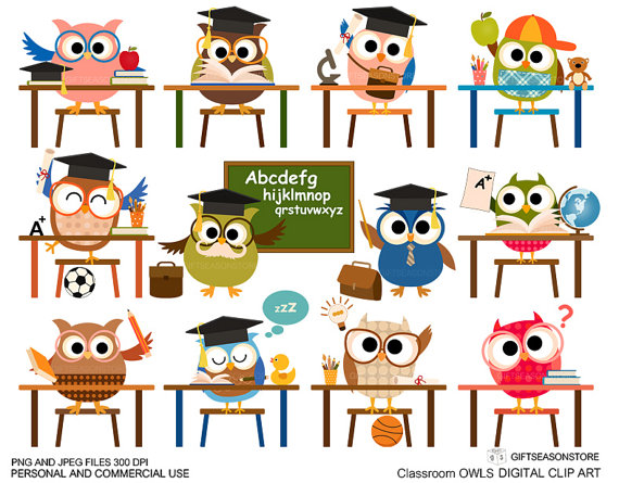 High School English Class Clipart Classroom Owl Clip Art For